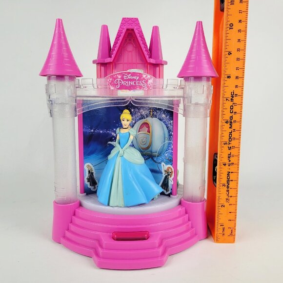 Disney Princess Light Sound Musical Carousel Palace Belle Cinderella Ariel Works - Picture 7 of 7